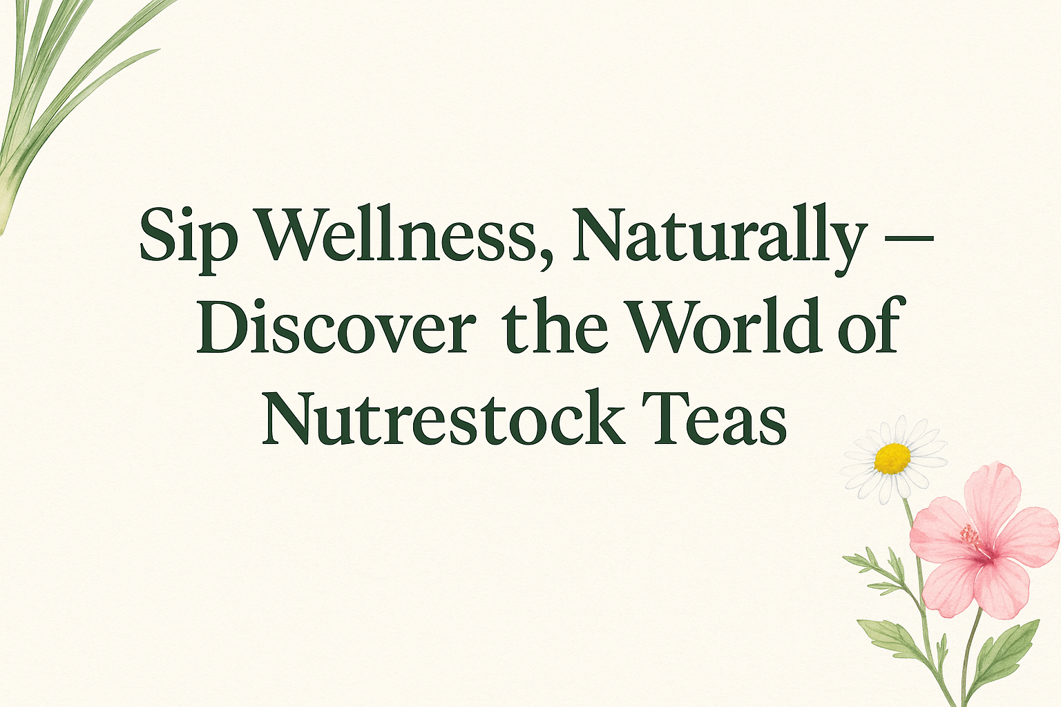Sip Wellness, Naturally — Discover the World of Nutrestock Teas