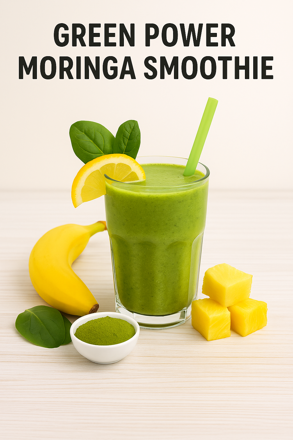 Green Power Moringa Smoothie