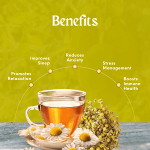 Chamomile Tea – 50g | Calming Herbal Tea for Relaxation & Better Sleep