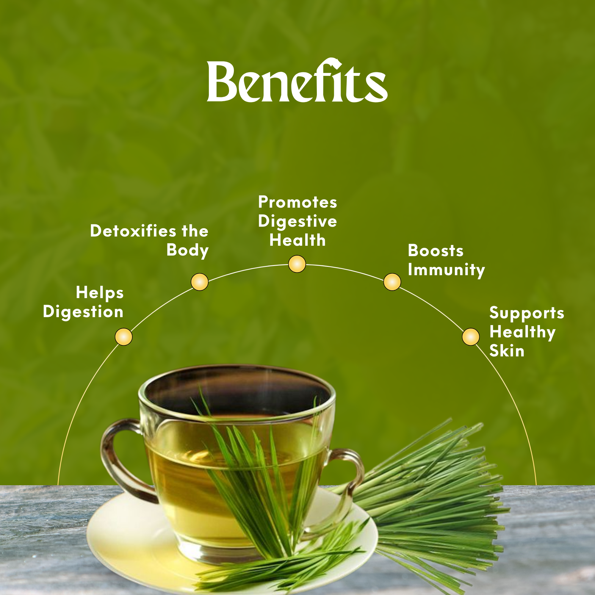 Lemongrass Tea – 50g | Detox & Digestion-Boosting Herbal Blend