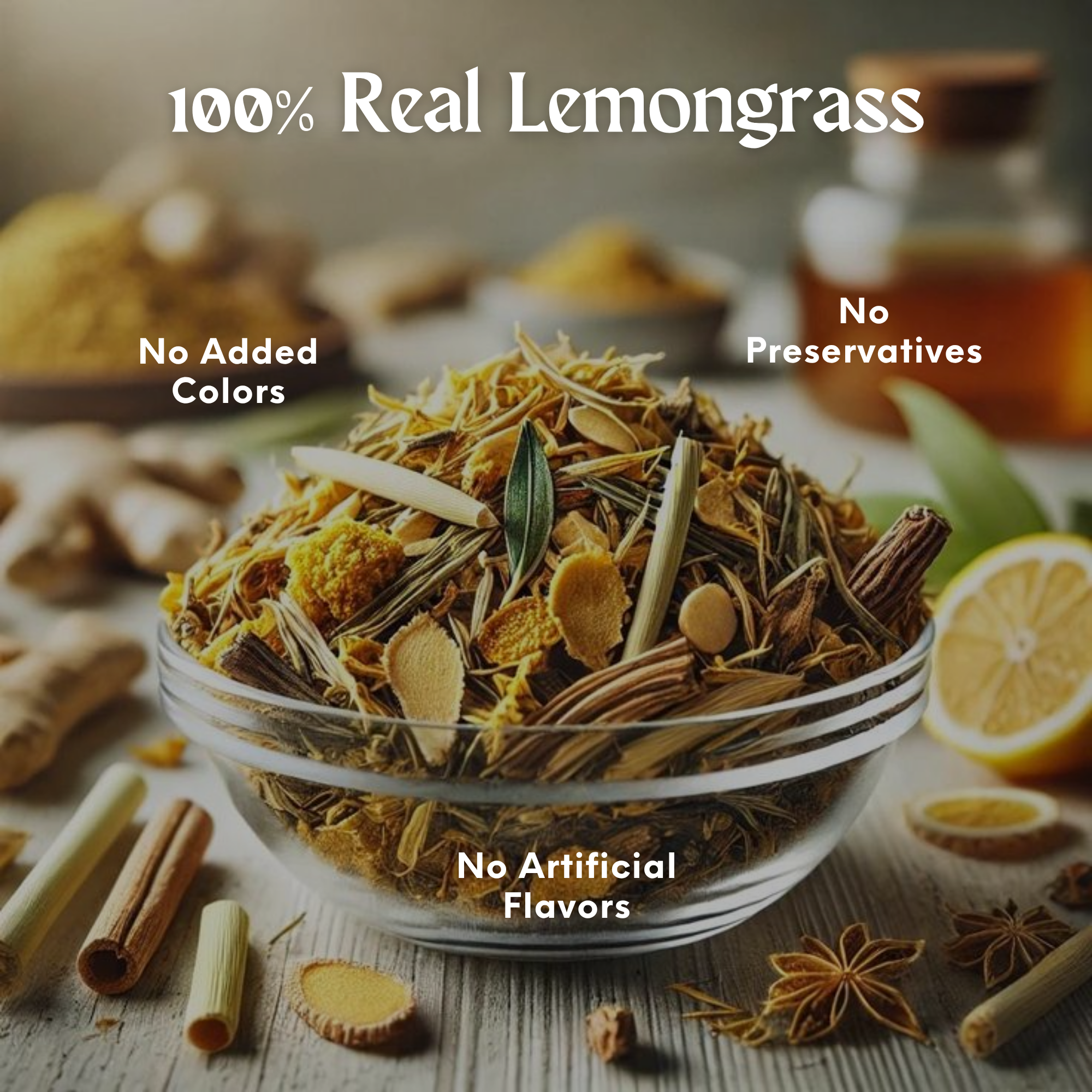 Lemongrass Tea – 50g | Detox & Digestion-Boosting Herbal Blend