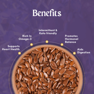 Flax Seeds – 250g | Cold-Pressed Grade Superfood for Heart Health