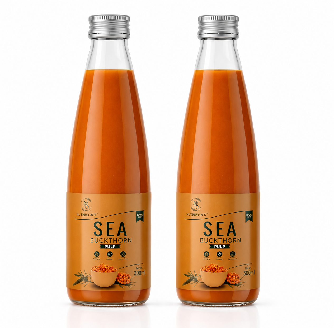 Nutrestock Himalayan Sea Buckthorn Pulp (300 ml)