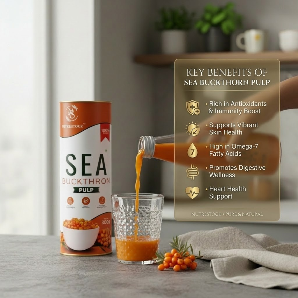 Nutrestock Himalayan Sea Buckthorn Pulp (300 ml)