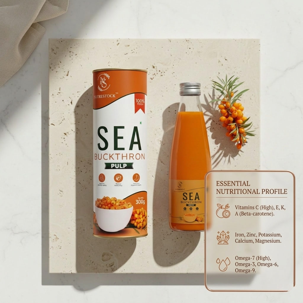 Nutrestock Himalayan Sea Buckthorn Pulp (300 ml)