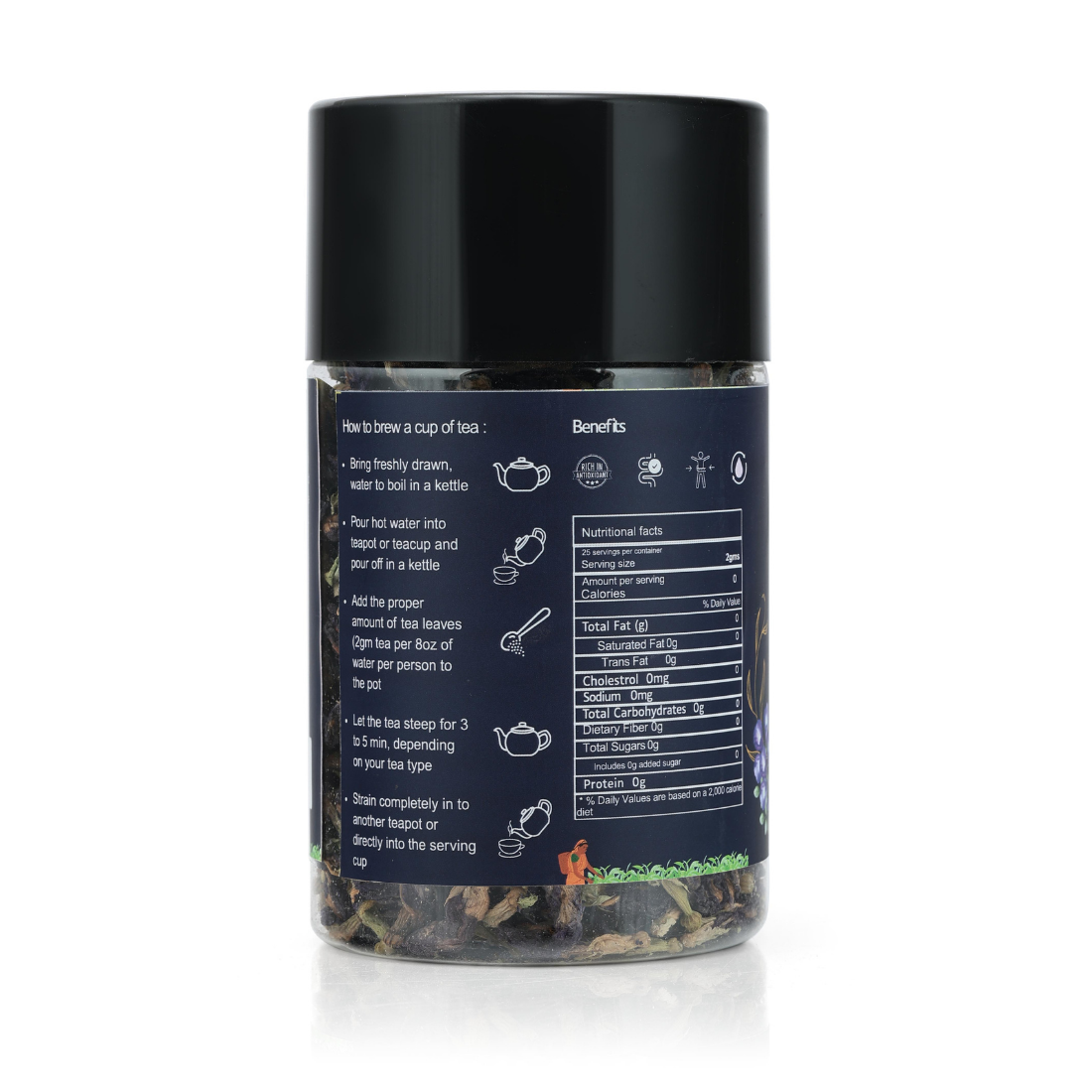 Blue Pea Tea – 50g | Natural Butterfly Pea Flower for Vibrant Herbal Tea