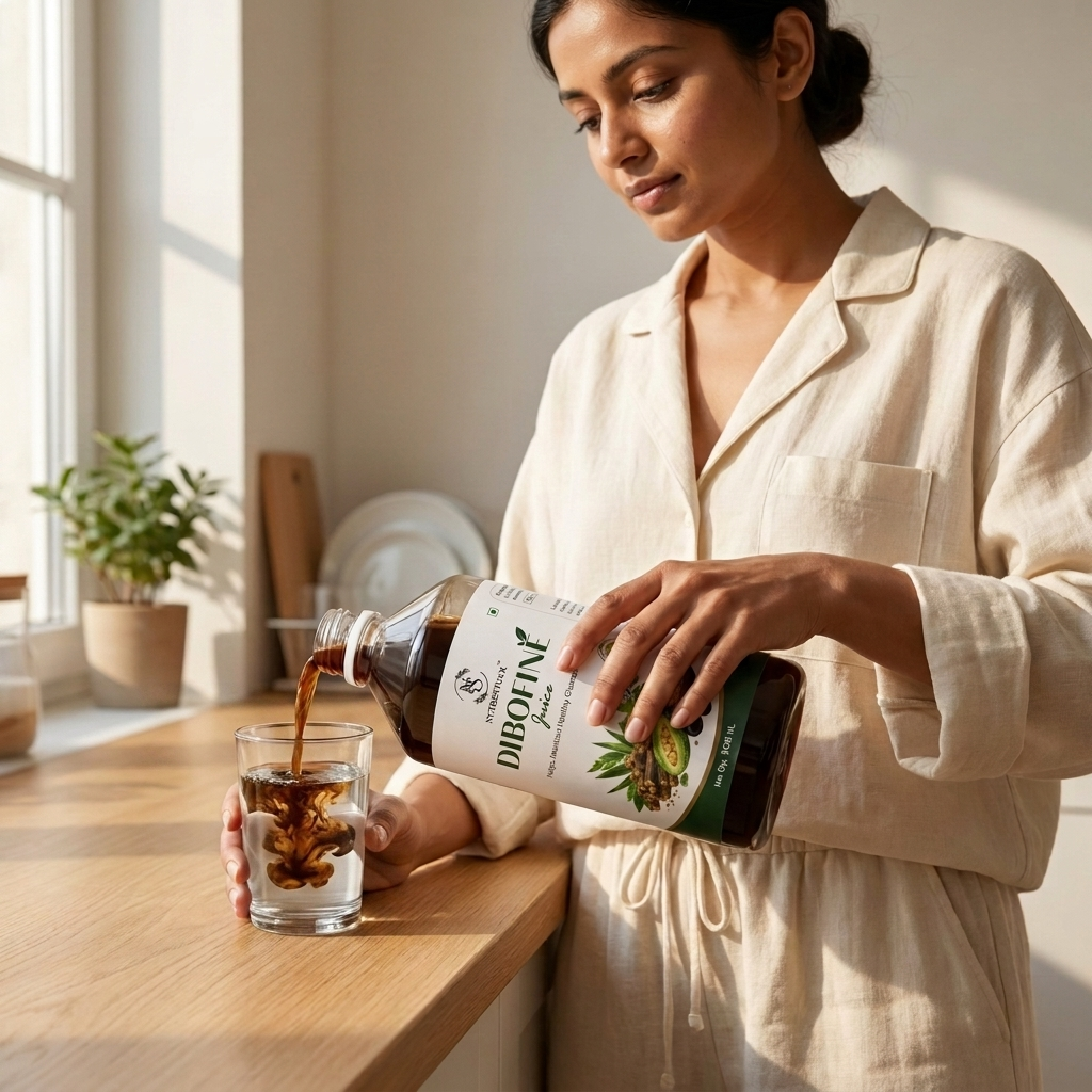 Dibofine Herbal 15-Herb Juice Combo with Glucometer & Strips