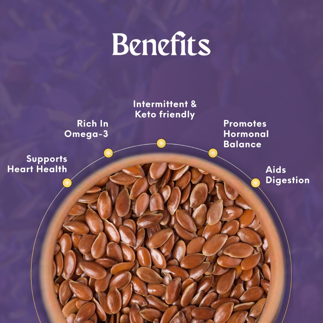Flax Seeds – 250g | Superfood for Heart Health