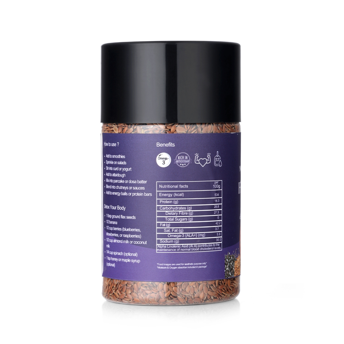 Flax Seeds – 250g | Superfood for Heart Health