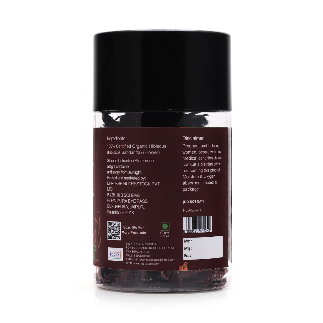 Radiant Hibiscus Herbal Tea – 50g | Revitalize Skin & Support Heart Health Naturally