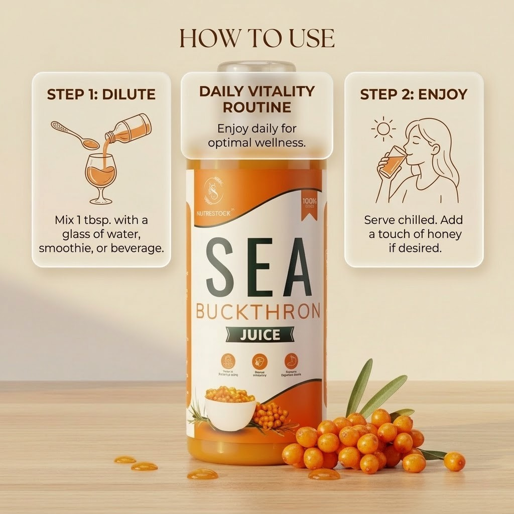 Nutrestock Himalayan Sea Buckthorn JUICE (500 ml)