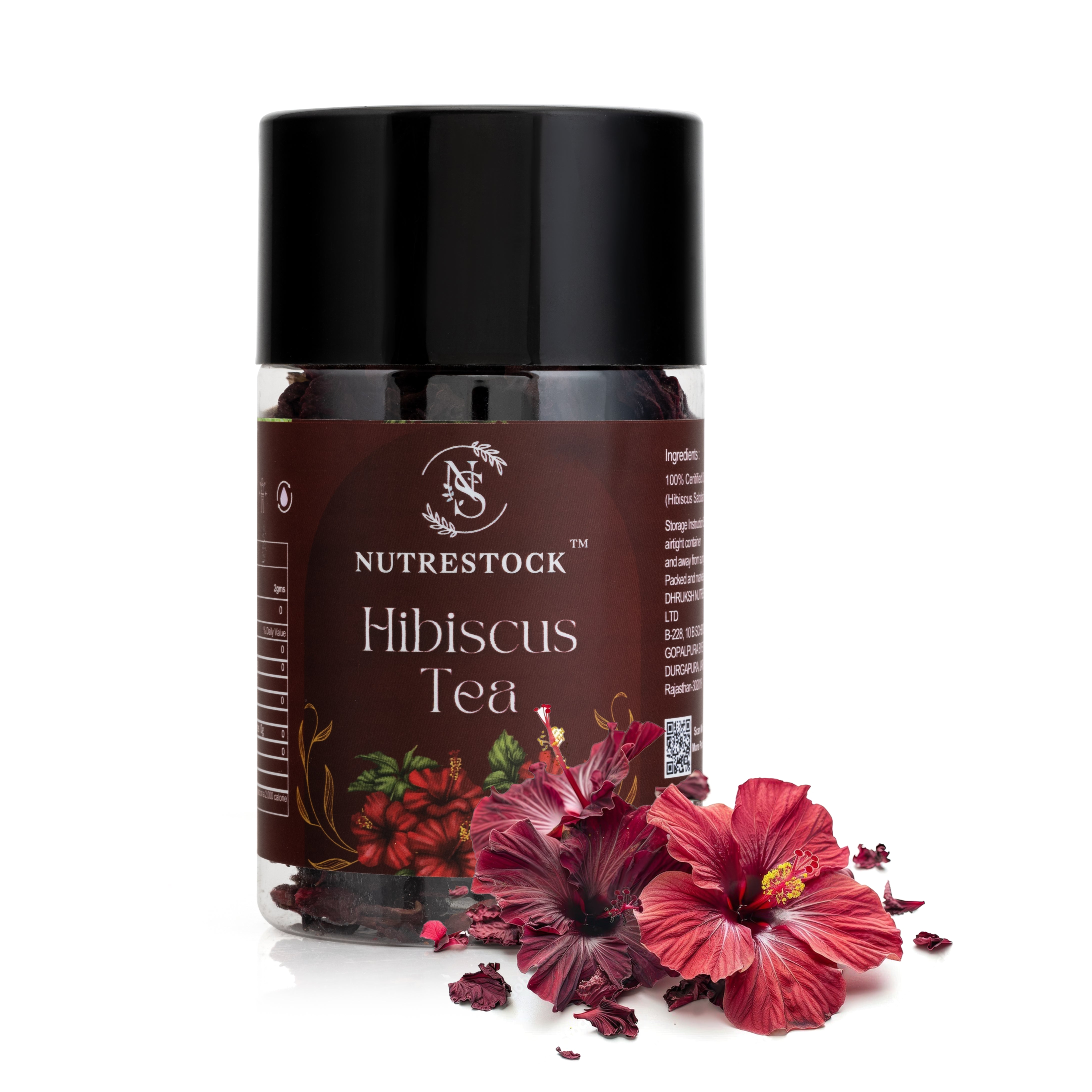 Radiant Hibiscus Herbal Tea – 50g | Revitalize Skin & Support Heart Health Naturally