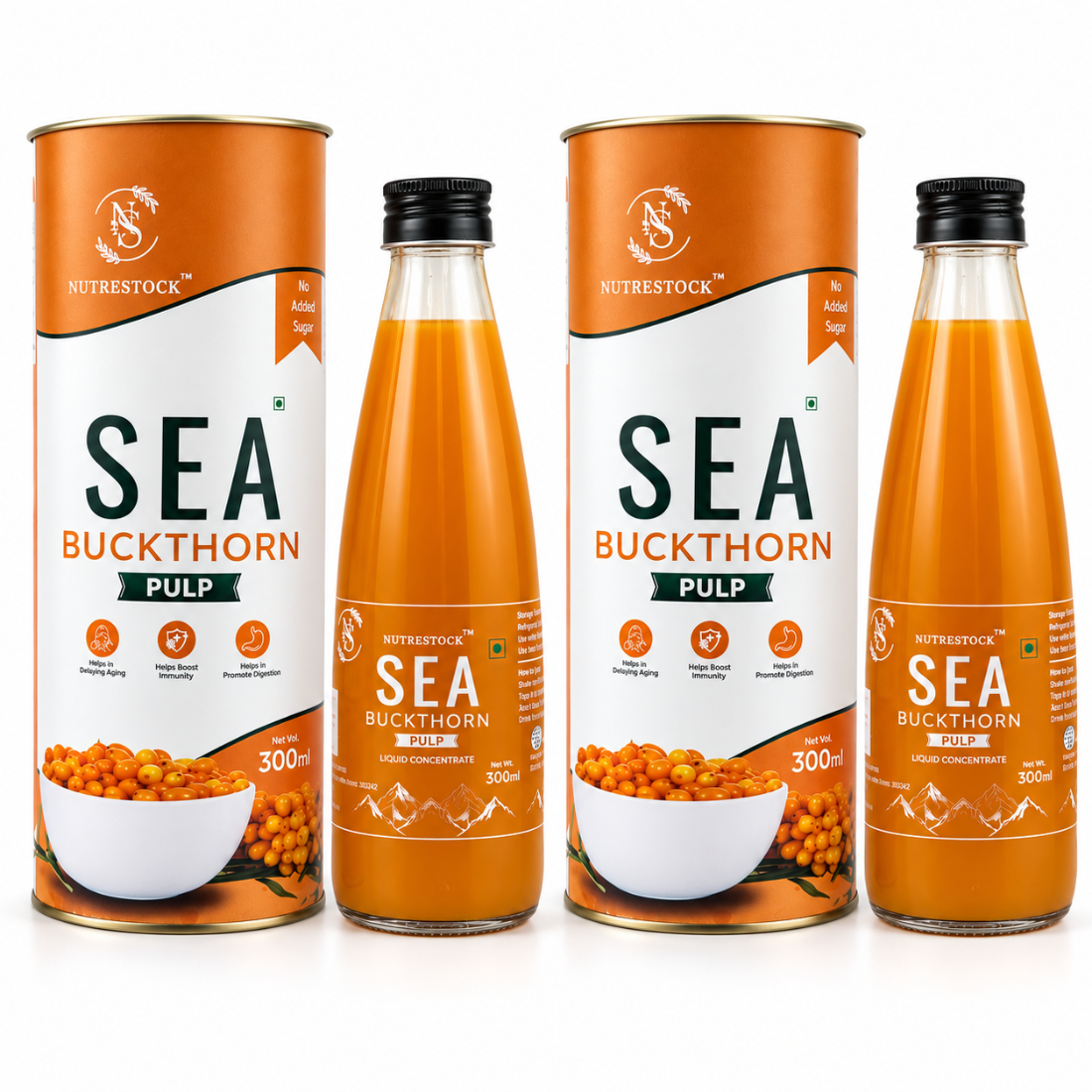 Nutrestock Himalayan Sea Buckthorn Pulp (300 ml)