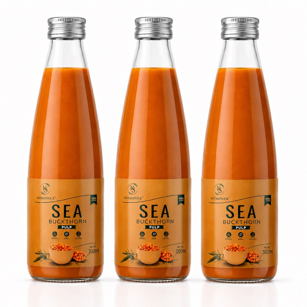 Nutrestock Himalayan Sea Buckthorn Pulp (300 ml)