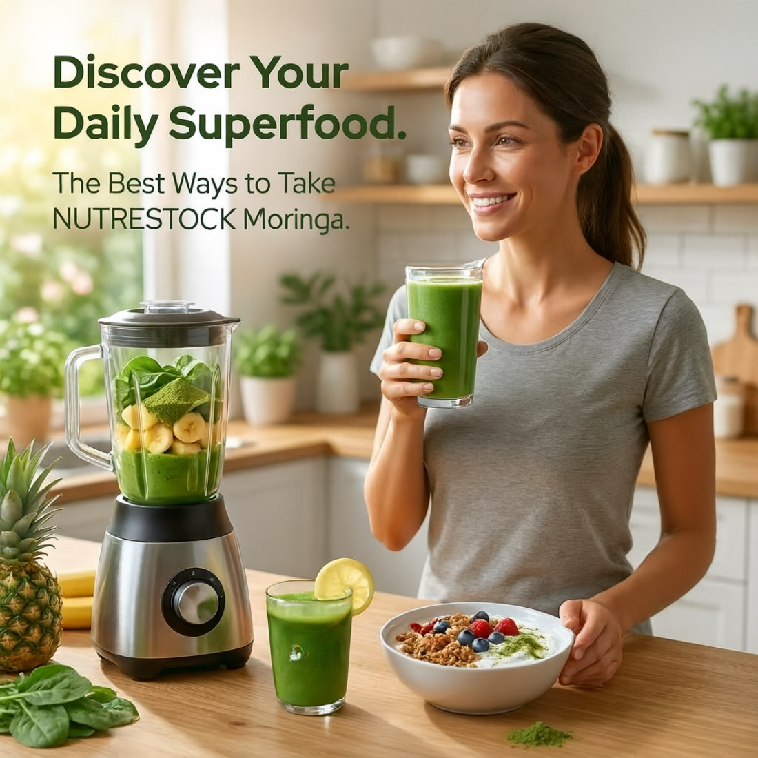 Moringa Powder – 200g | 100% Pure Superfood for Energy & Immunity