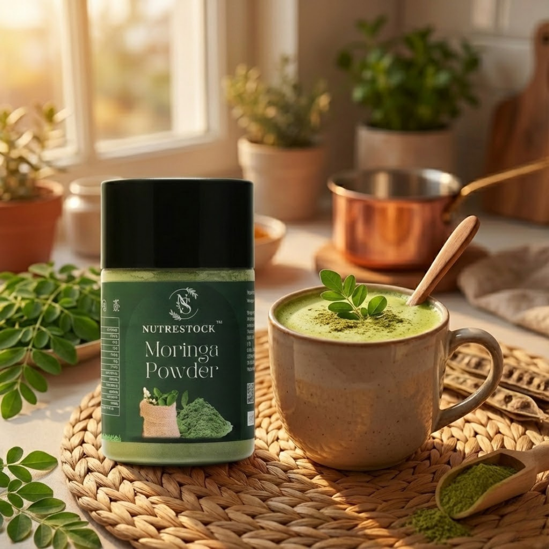 Moringa Powder – 200g | 100% Pure Superfood for Energy & Immunity