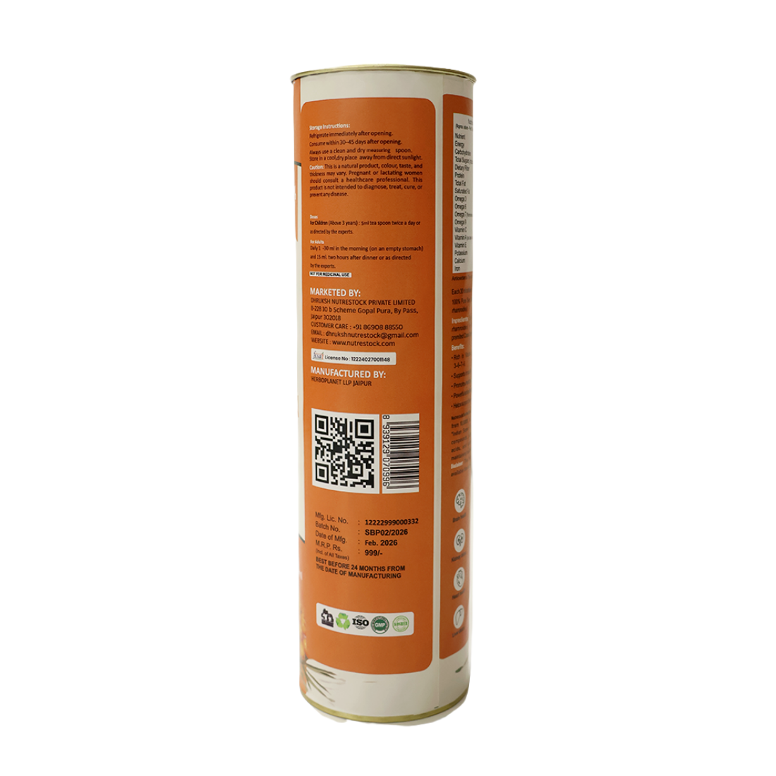 Nutrestock Himalayan Sea Buckthorn Pulp (300 ml)