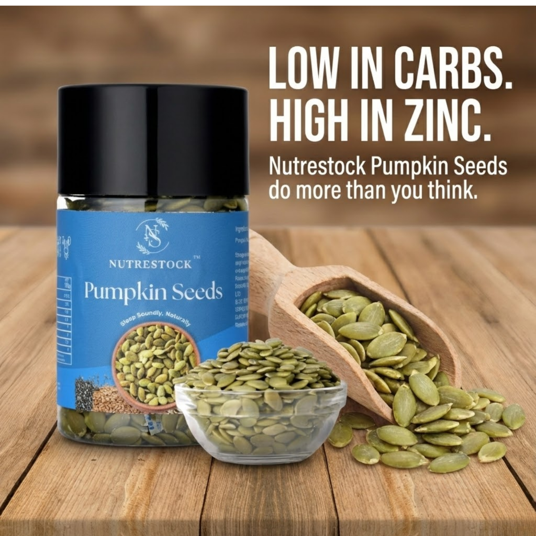 Pumpkin Seeds – 250g | Natural Raw Zinc-Rich Superfood