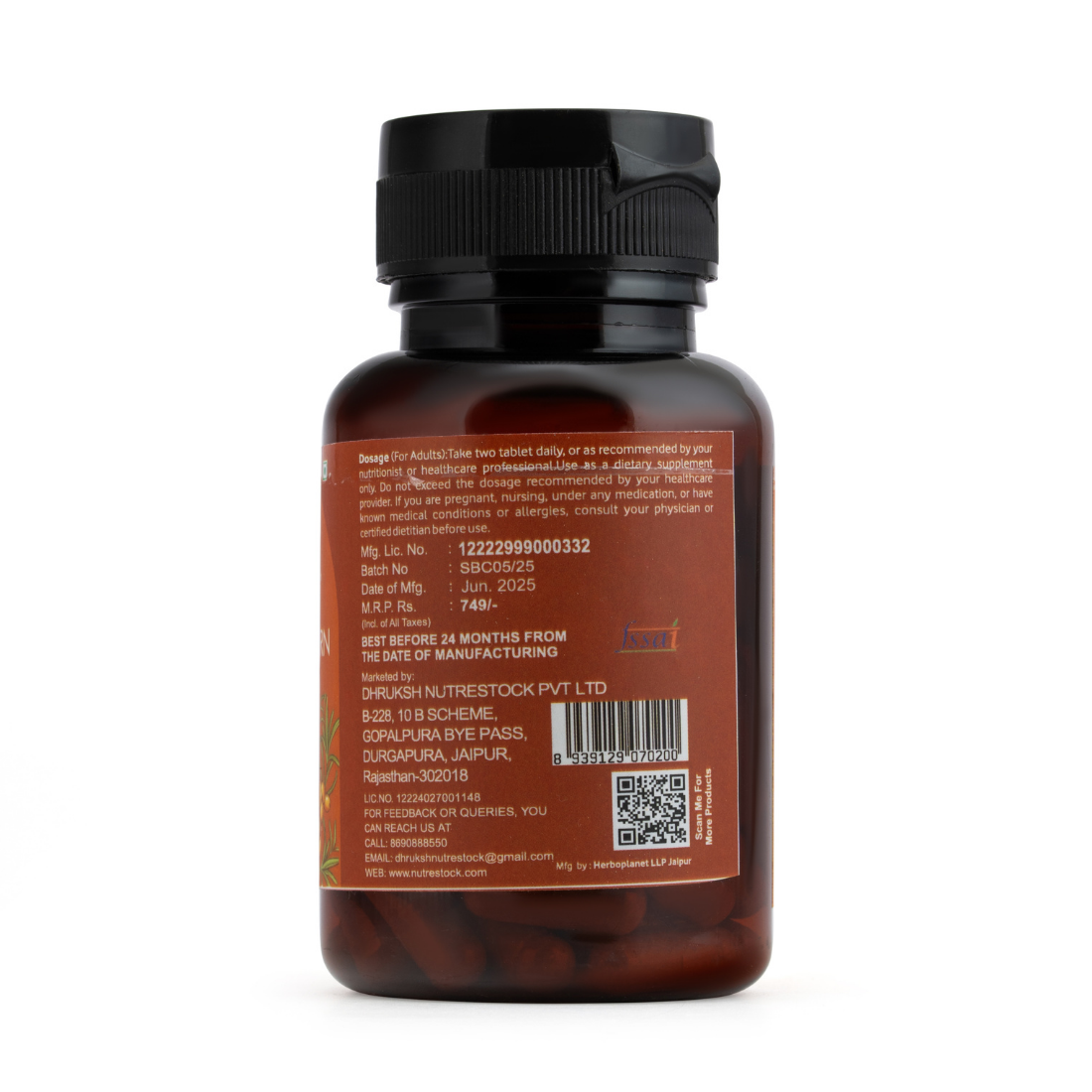Sea Buckthorn Capsules – 60 Caps | Natural Source of Omega & Vitamin C