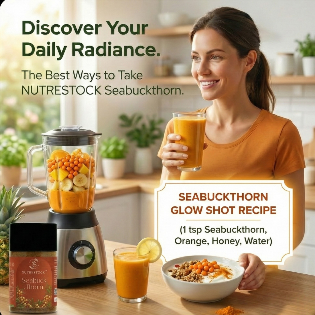 Sea Buckthorn Powder – 150g | Vitamin C-Rich Immunity Booster
