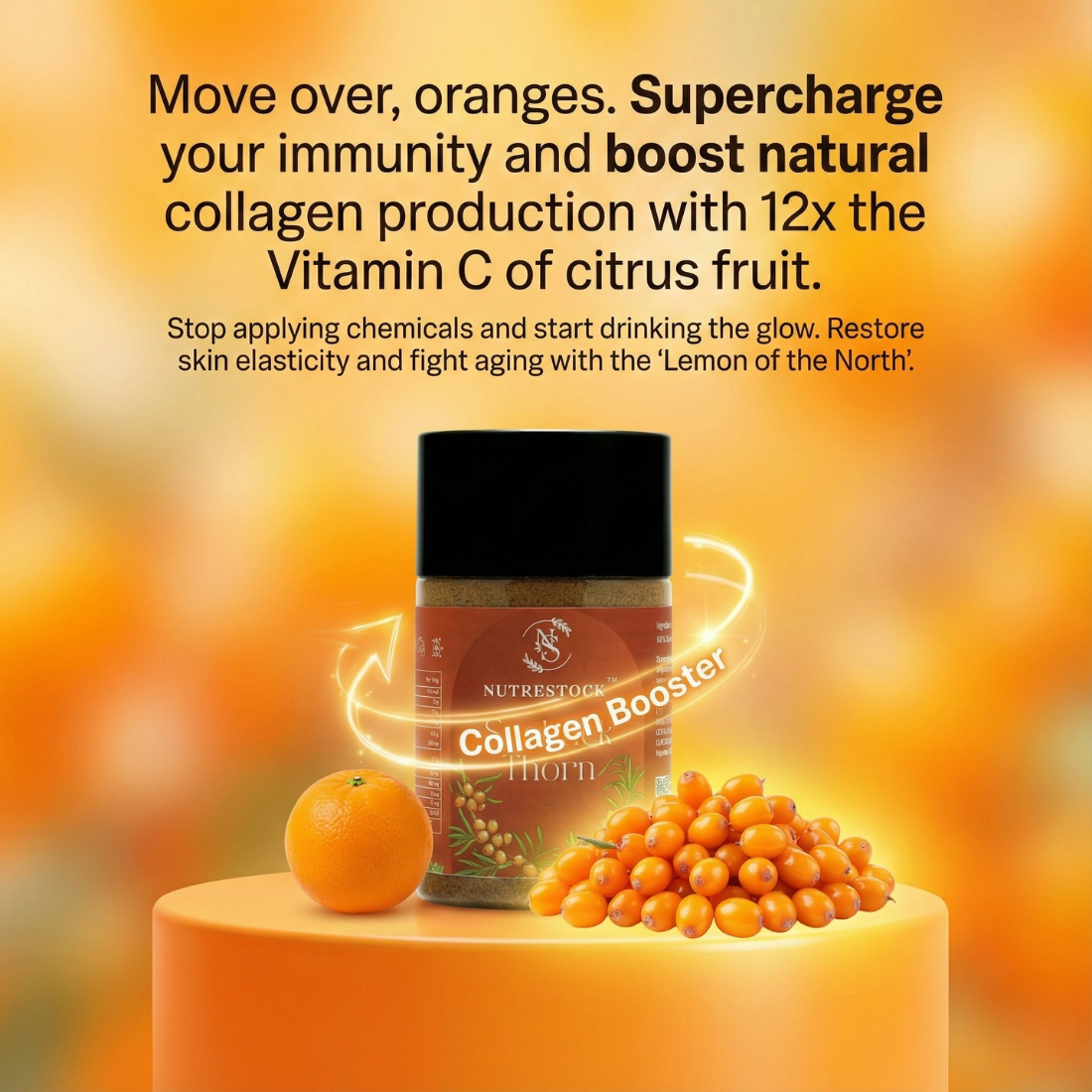 Sea Buckthorn Powder – 150g | Vitamin C-Rich Immunity Booster