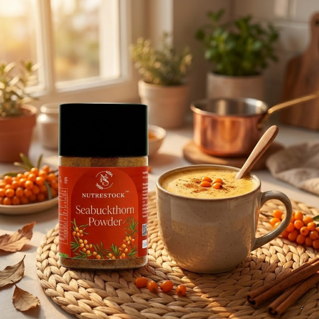 Sea Buckthorn Powder – 150g x 3 (450g Total) | Vitamin C-Rich Immunity Booster Pack