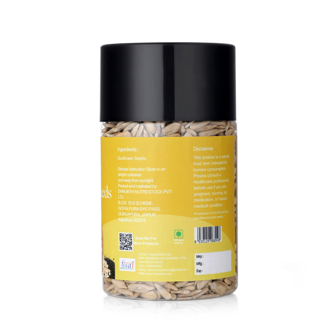 Sunflower Seeds – 250g | Healthy Snack Rich in Vitamin E