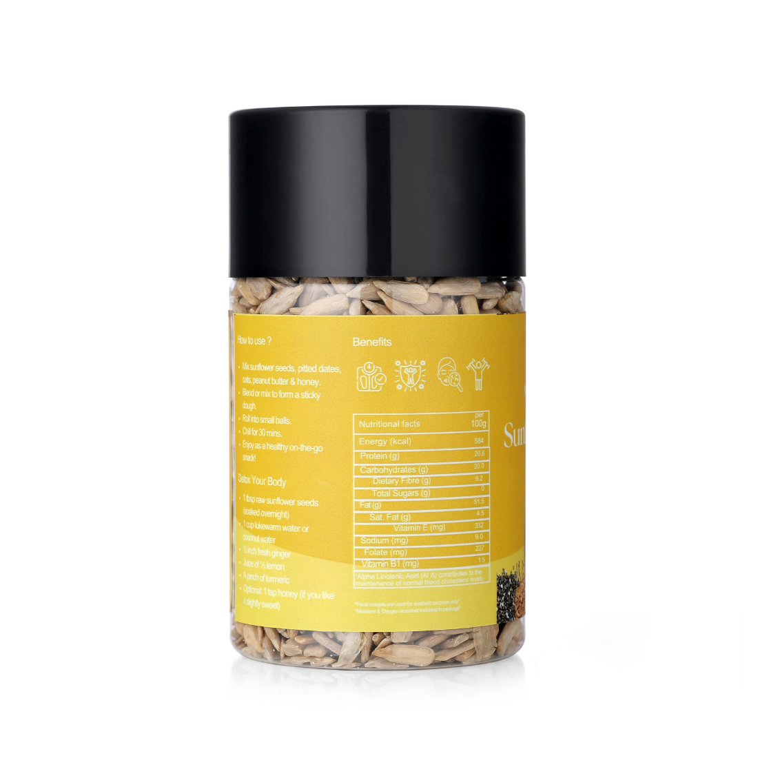 Sunflower Seeds – 250g | Healthy Snack Rich in Vitamin E